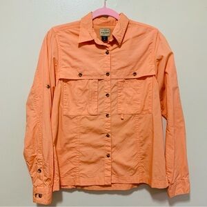 Filson Apricot Womens Vented Fishing Shirt size medium